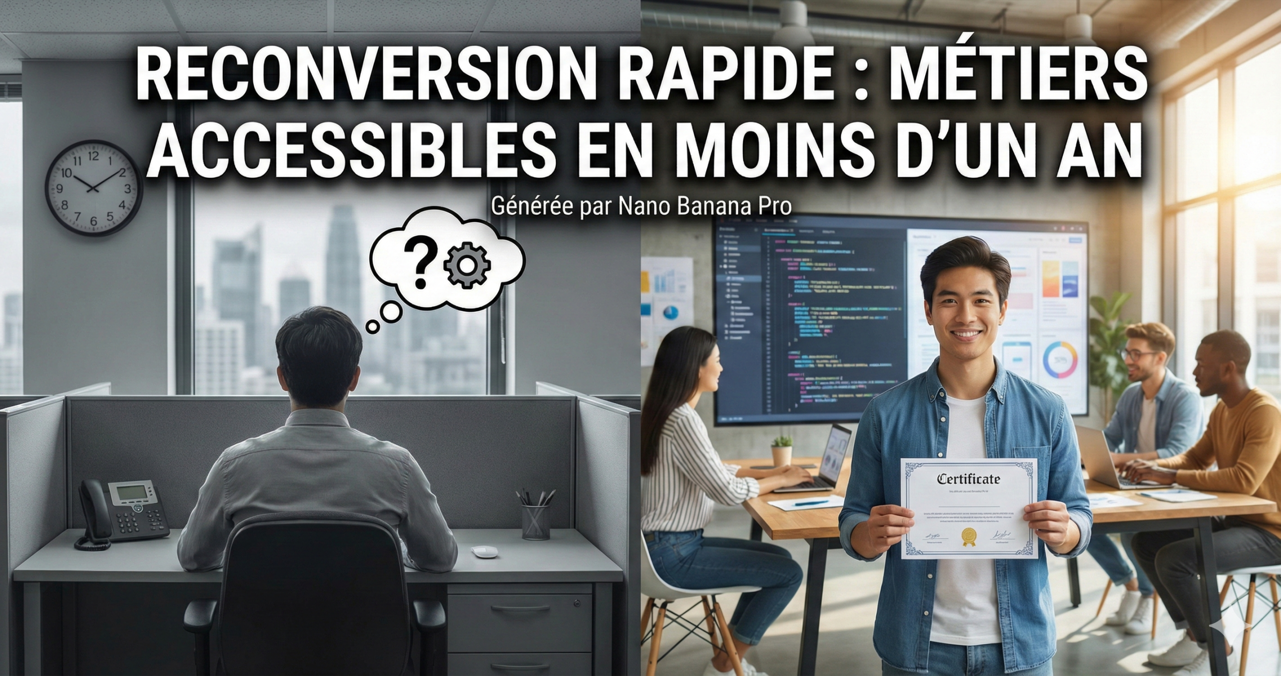 99 3.9 reconversion rapide métiers accessibles en moins d'un an post