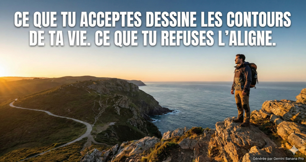 16 ce que tu acceptes dessine les contours de ta vie. ce que tu refuses l'aligne