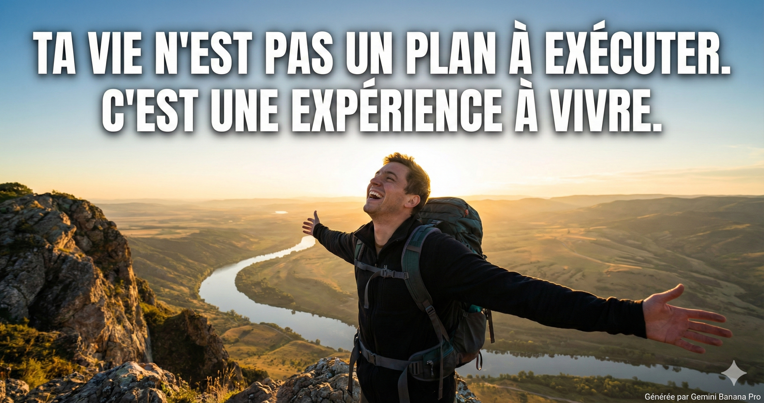 19 ta vie n'est pas un plan à exécuter. c'est une expérience à vivre