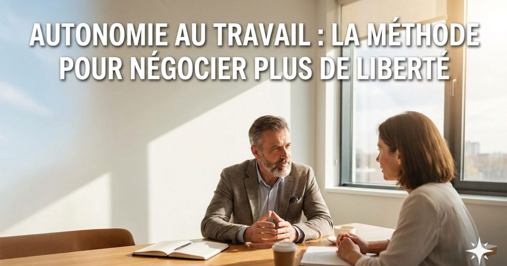 Autonomie au travail : la méthode en 5 étapes pour négocier plus de liberté