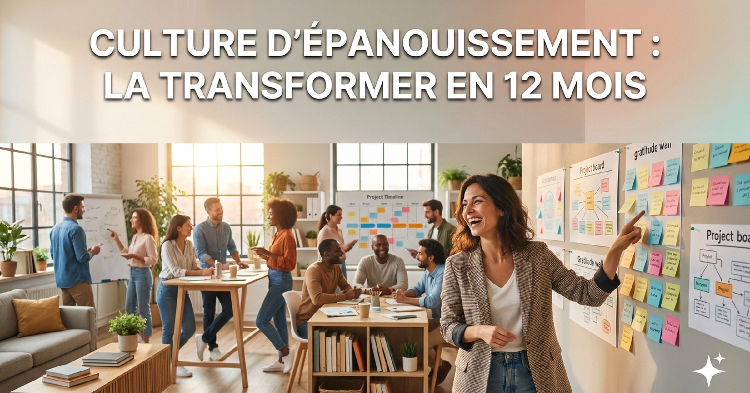 Créer une culture d'épanouissement en entreprise : le plan en 12 mois