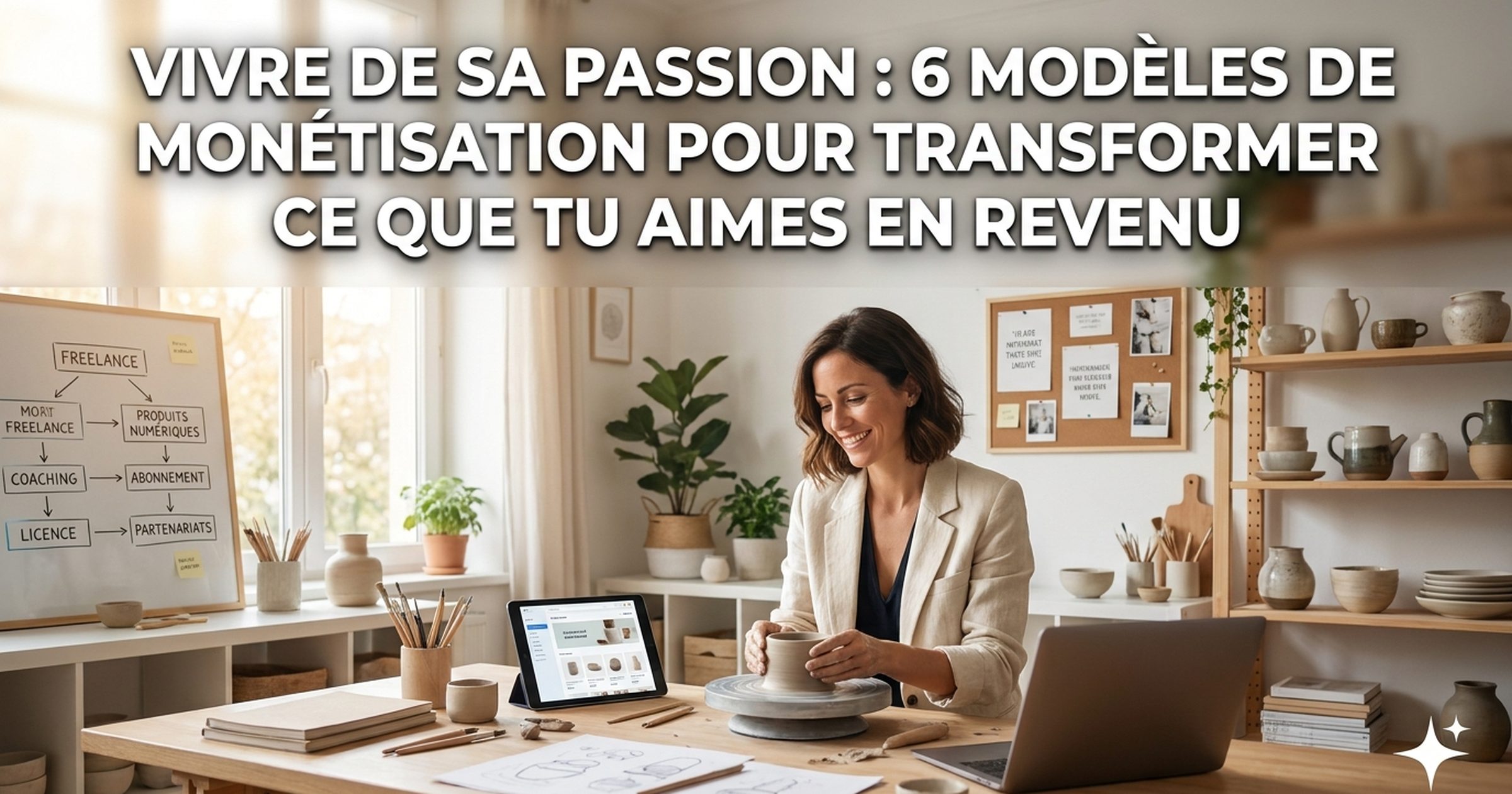 Vivre de sa passion : 6 modèles de monétisation pour transformer ce que tu aimes en revenu