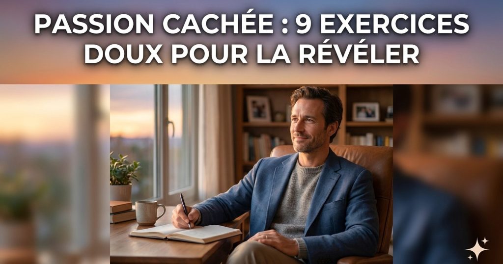 Passion cachée : 9 exercices doux pour la révéler (et arrêter de te dire que « tu n'as pas de passion »)