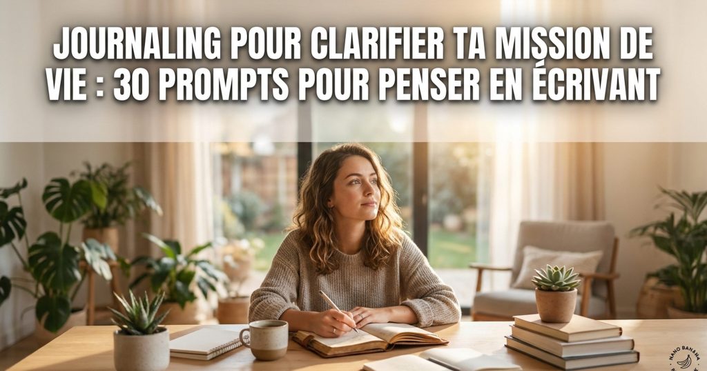 Journaling pour clarifier ta mission de vie : 30 prompts pour penser en écrivant